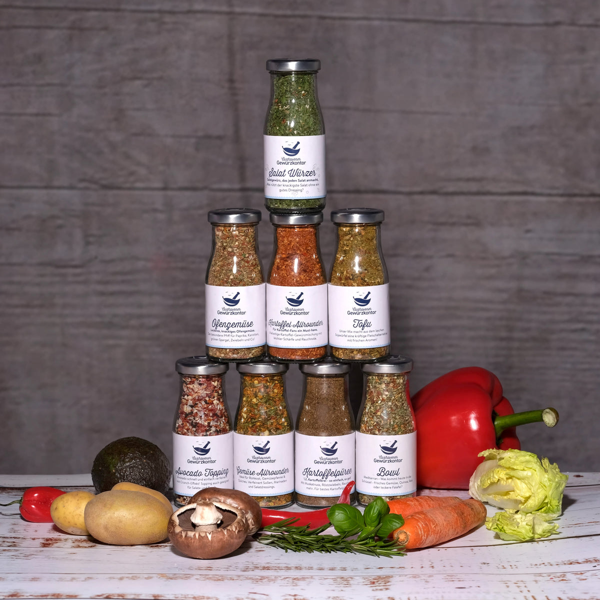 Veganes Gewürz Set, Gewürzmischungs Set